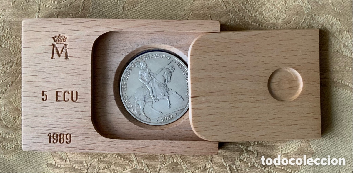 Monedas FNMT: MONEDA DE 5 ECU DE 1989 ESPA&Ntilde;A CASA DE LA MONEDA - Foto 6