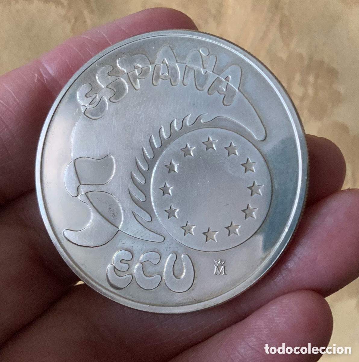 Monedas FNMT: MONEDA DE 5 ECU DE 1989 ESPA&Ntilde;A CASA DE LA MONEDA - Foto 8