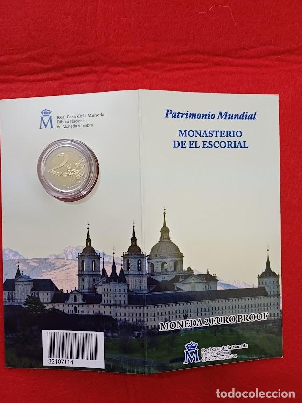Monedas FNMT: 2013 CARTERA PROOF 2&euro; Monasterio El Escorial FNMT - Foto 3