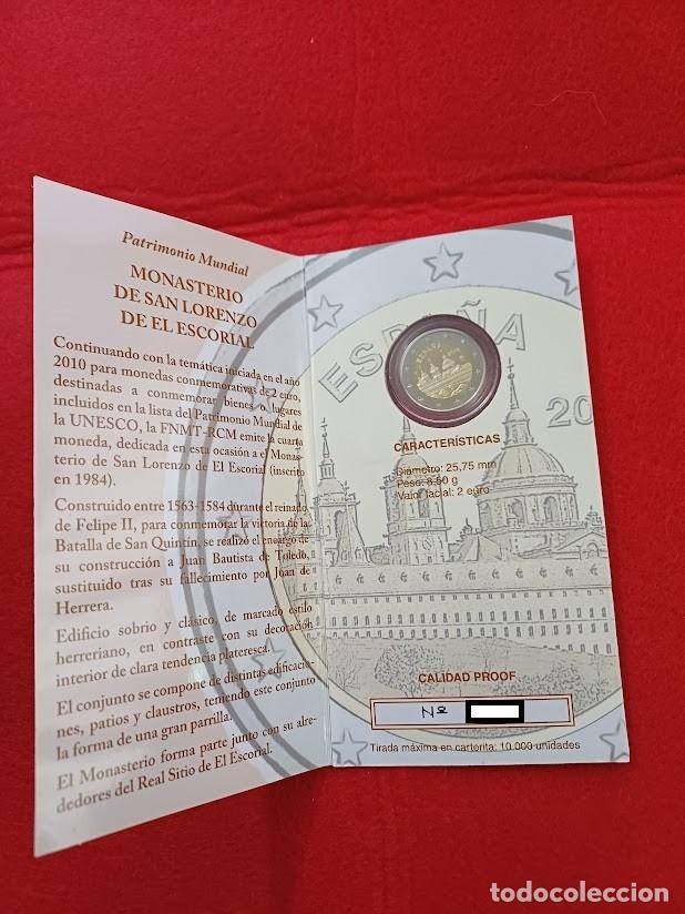 Monedas FNMT: 2013 CARTERA PROOF 2&euro; Monasterio El Escorial FNMT - Foto 4