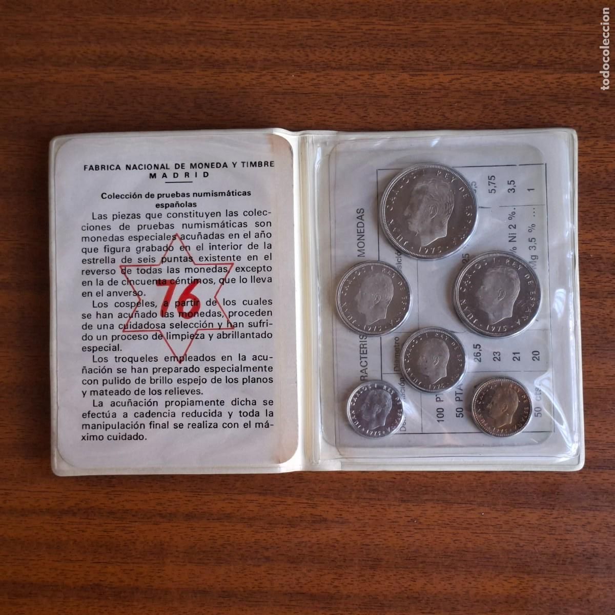 Monedas FNMT: Pruebas numism&aacute;ticas FNMT &bull; 1976 - Foto 2