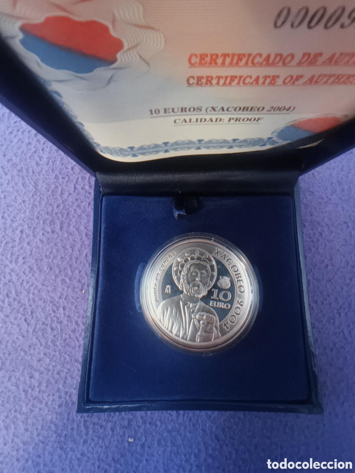 Monedas FNMT: 2004, XACOBEO GALICIA MONEDA DE 10&euro; EN PLATA - Foto 6