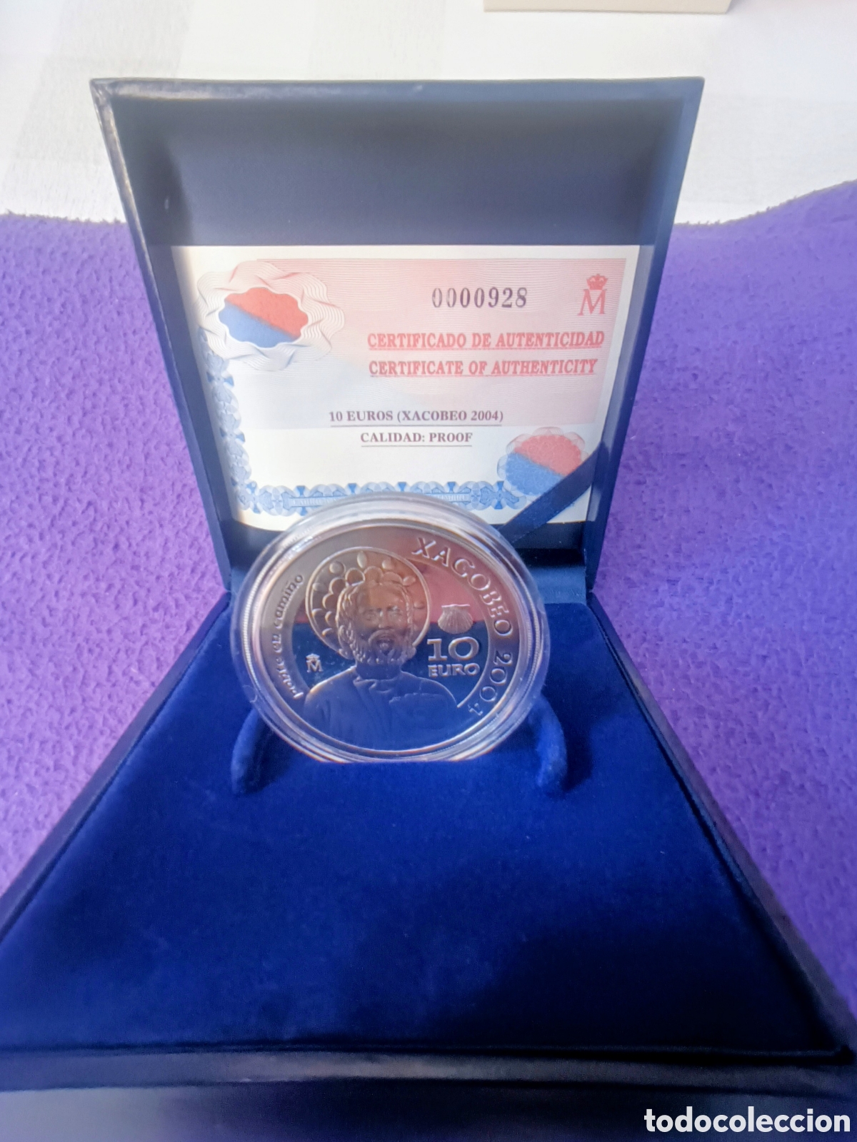 Monedas FNMT: 2004, XACOBEO GALICIA MONEDA DE 10&euro; EN PLATA - Foto 7