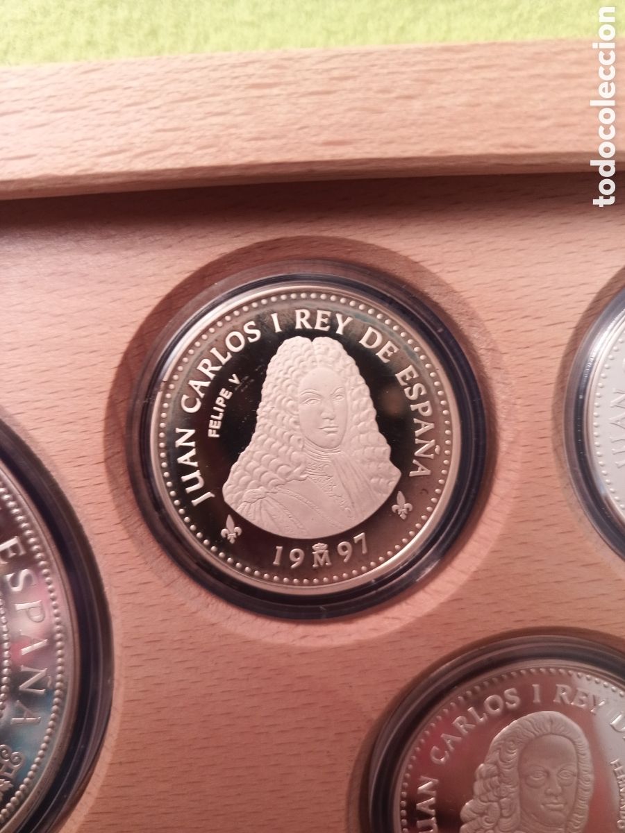 Monedas FNMT: 1997, 1&ordf; SERIE CASA DE BORBONES EN PLATA - Foto 8