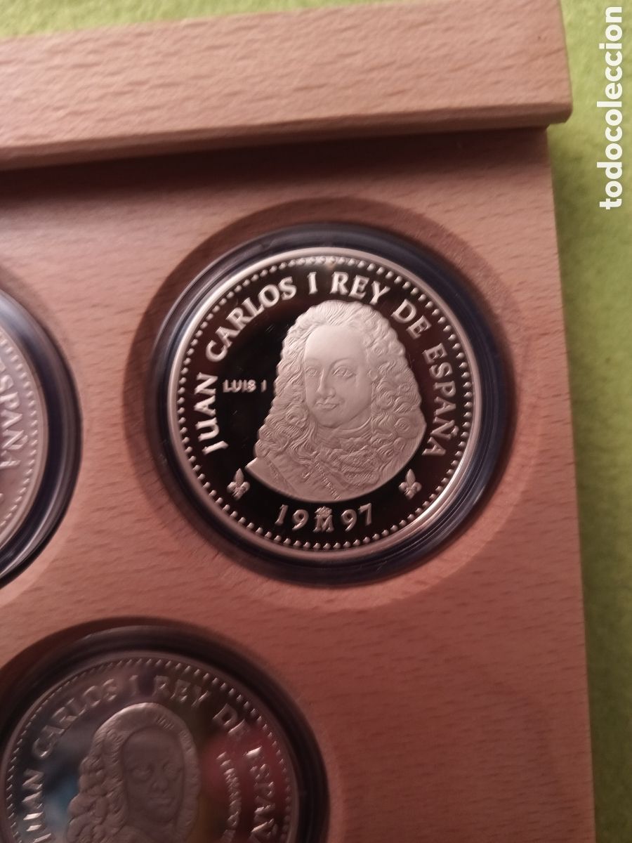 Monedas FNMT: 1997, 1&ordf; SERIE CASA DE BORBONES EN PLATA - Foto 7
