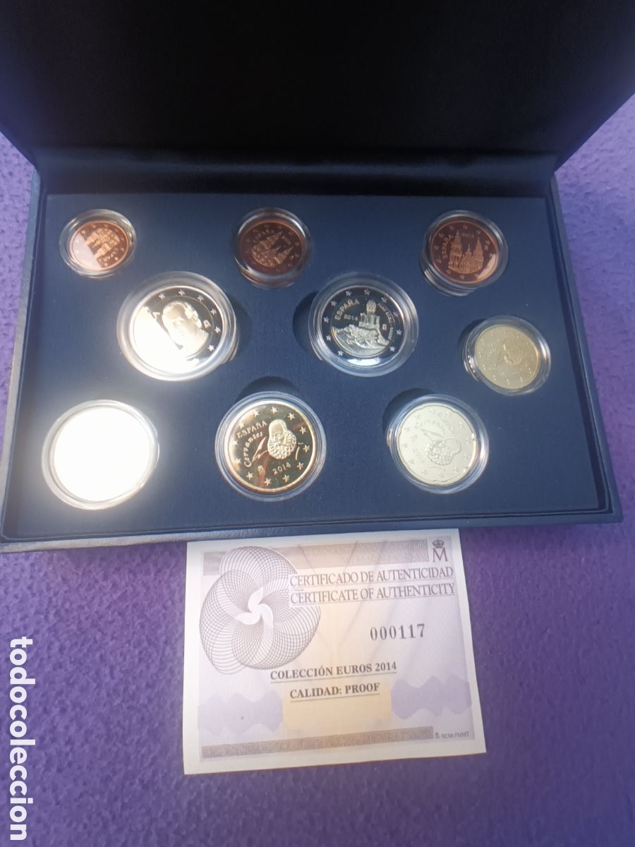 Monedas FNMT: 2014, EUROSET PROOF ESPA&Ntilde;A - Foto 3