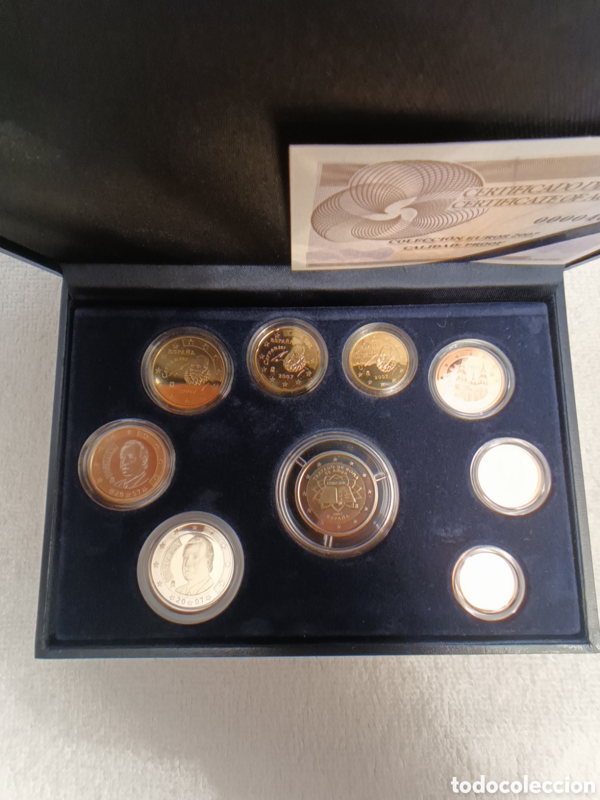 Monedas FNMT: 2007, EUROSET PROOF ESPA&Ntilde;A - Foto 7