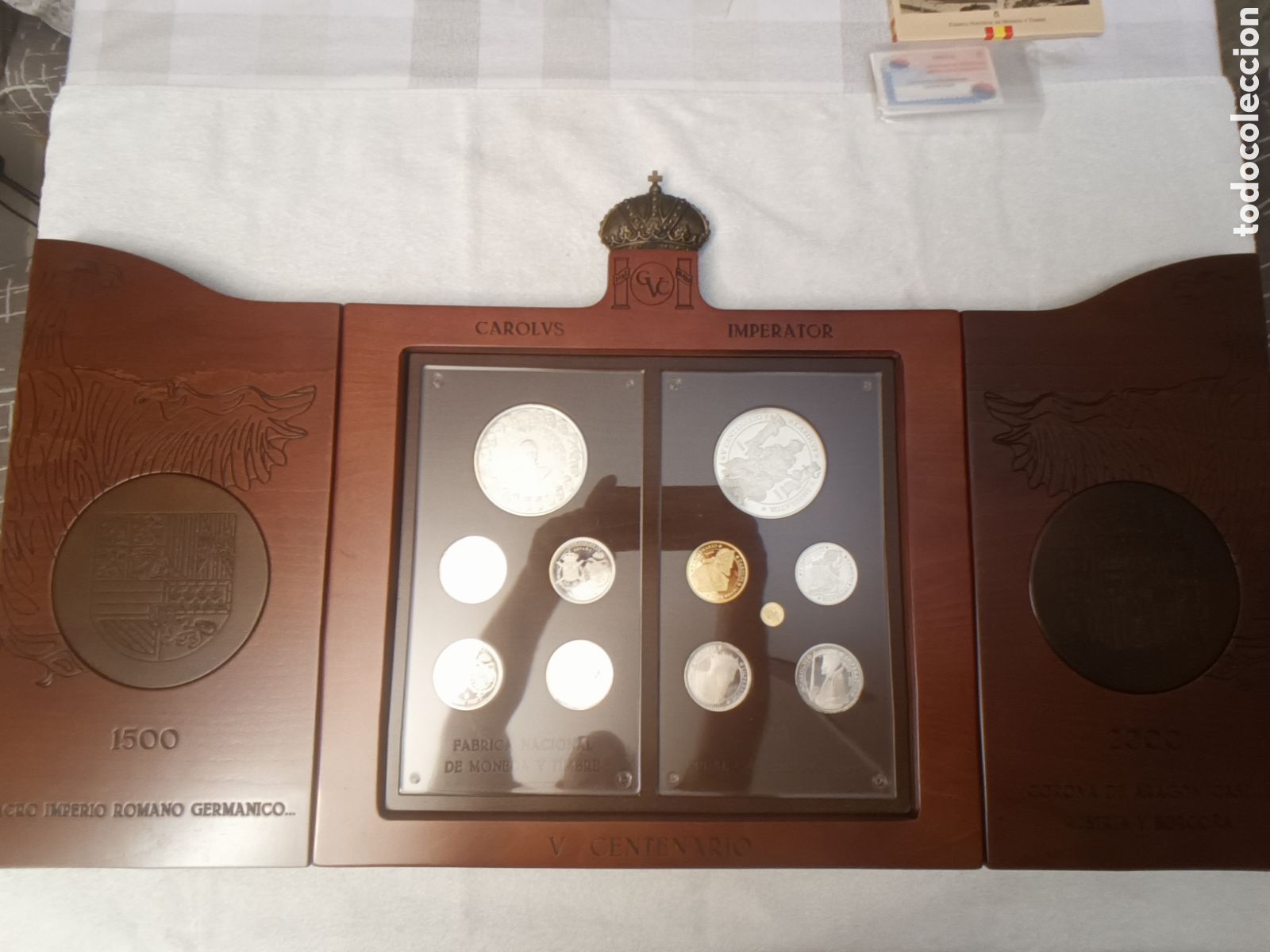 Monedas FNMT: 2000, CARLOS V EMPERADOR, COLECCI&Oacute;N COMPLETA V CENTENARIO - Foto 4