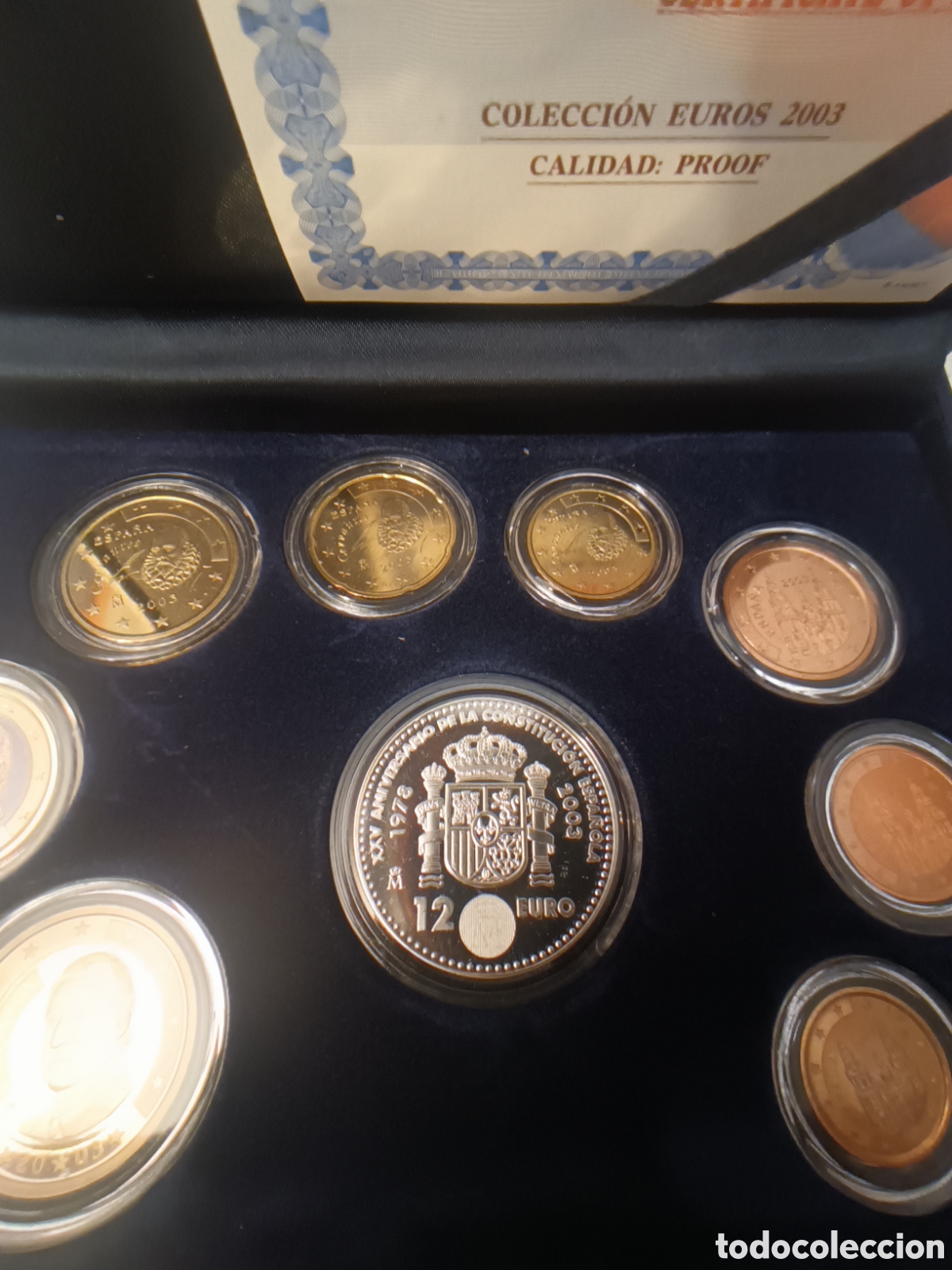 Monedas FNMT: 2003, EUROSET PROOF ESPA&Ntilde;A - Foto 8