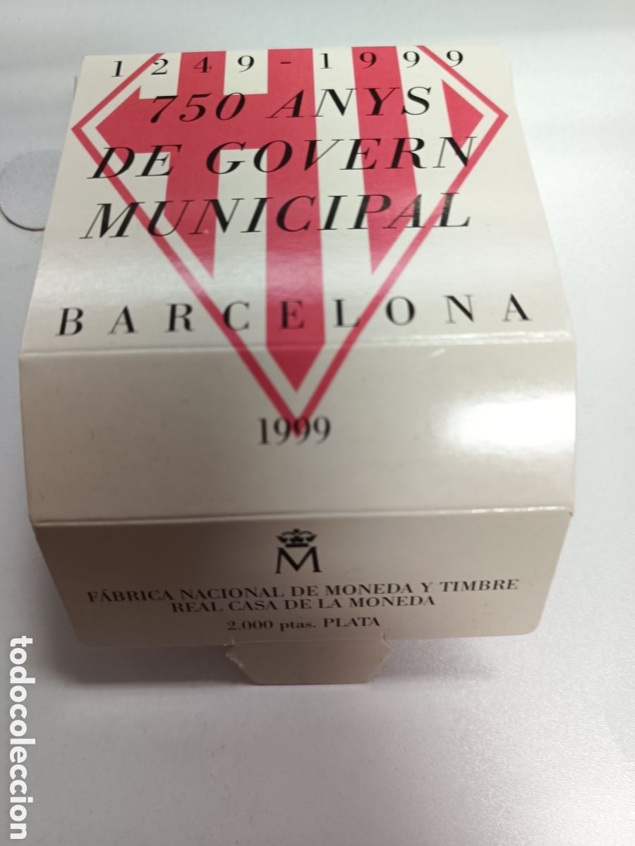 Monedas FNMT: 1999, GOVERN MUNICIPAL DE BARCELONA 750 ANYS