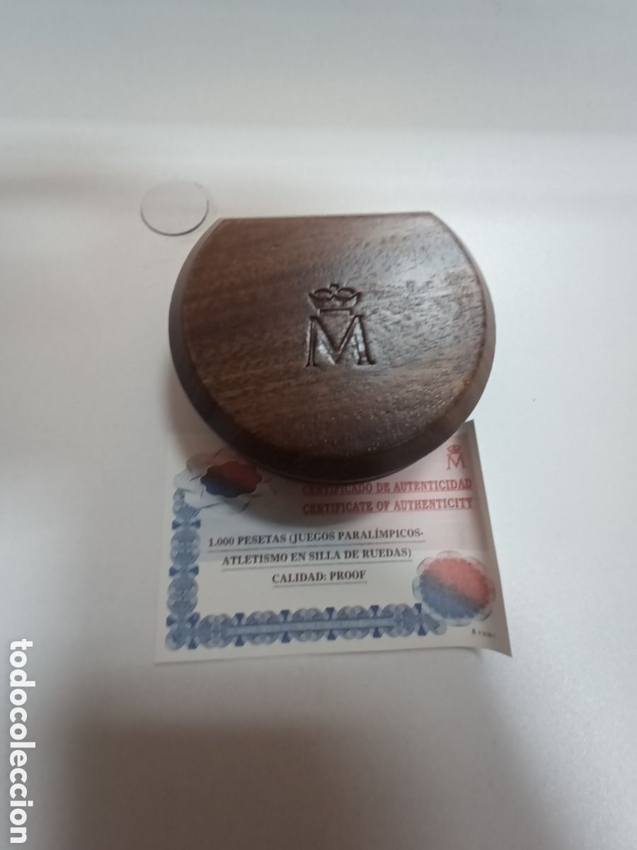 Monedas FNMT: 2000 JUEGOS PARAL&Iacute;MPICOS SIDNEY 2000, ATLETISMO EN SILLA DE RUEDAS 1000 PTS.