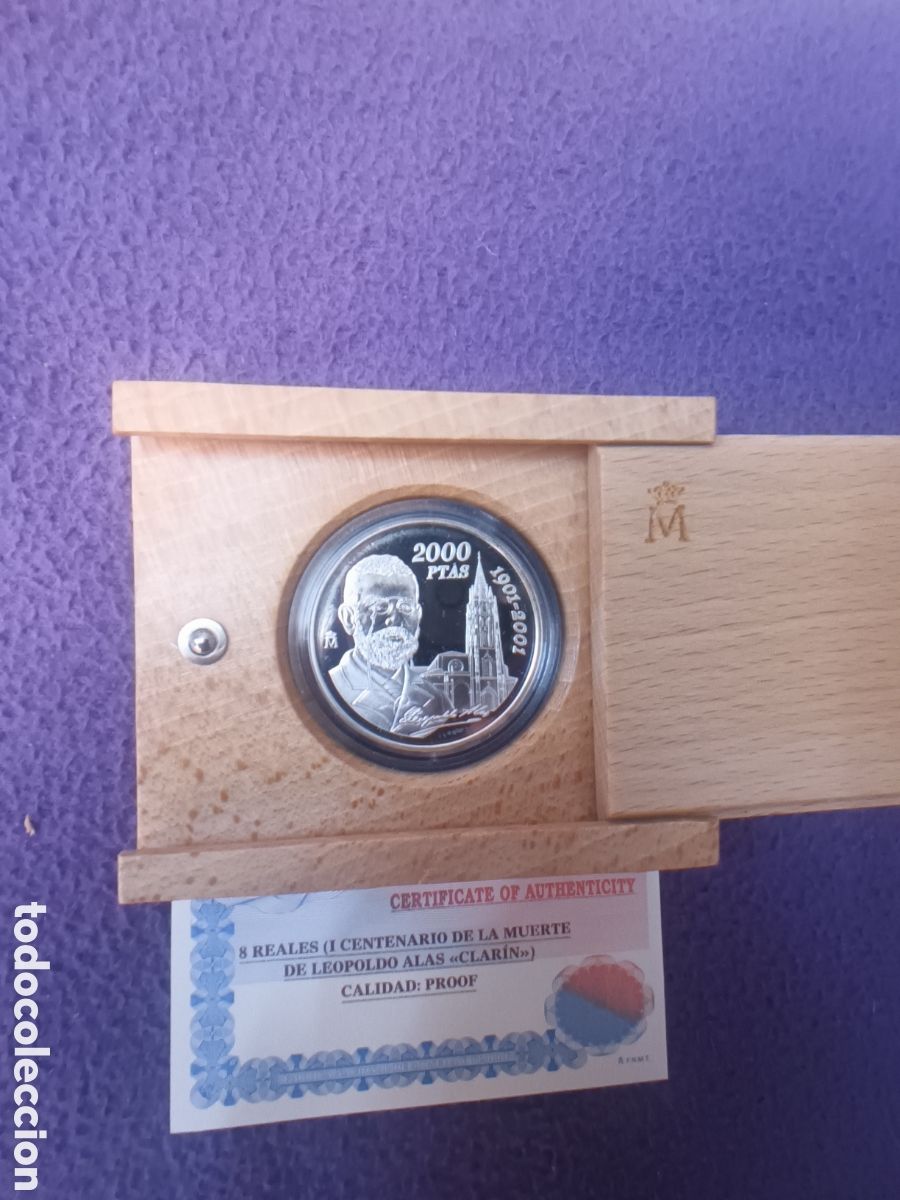 Monedas FNMT: 2001, ALAS &rdquo;CLAR&Iacute;N&rdquo; CENTENARIO DE SU MUERTE 2000 PESETAS