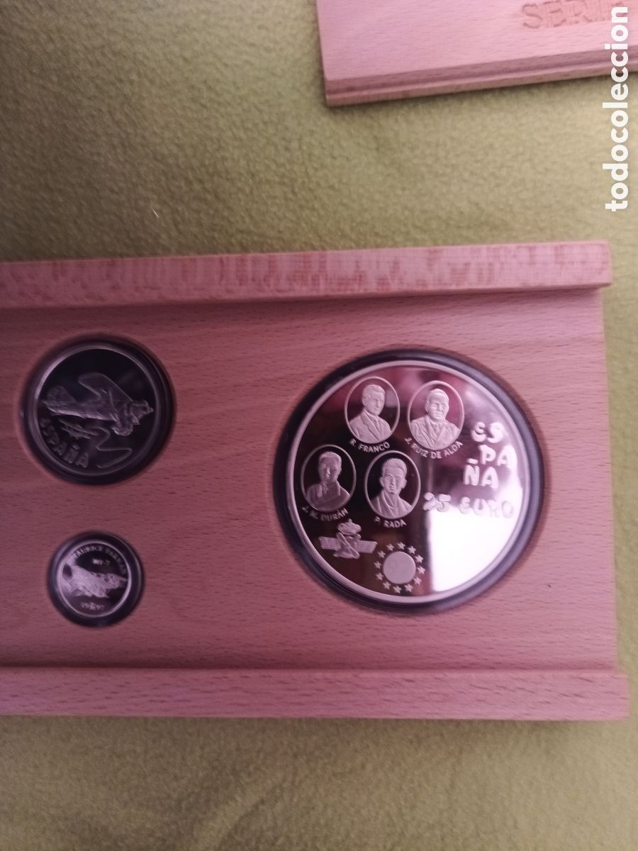 Monedas FNMT: 1997, COLECCI&Oacute;N COMPLETA PLATA EURO, HOMENAJE A LA AVIACI&Oacute;N ESPA&Ntilde;OLA 650