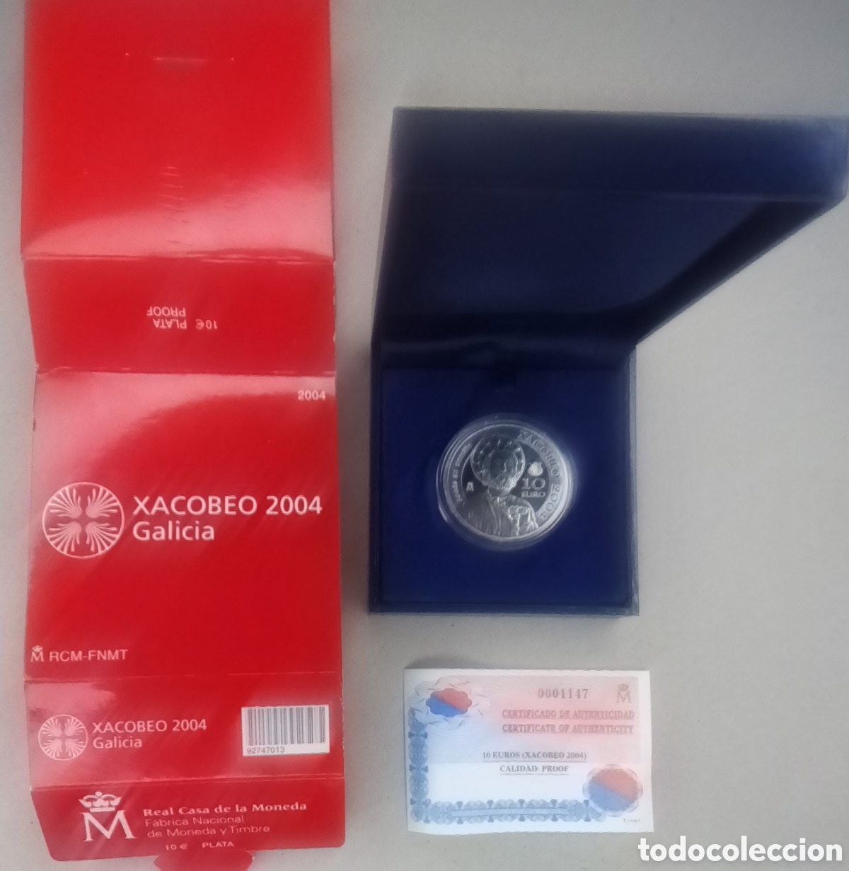 Monedas FNMT: 2004, XACOBEO GALICIA MONEDA DE 10&euro; EN PLATA - Foto 4