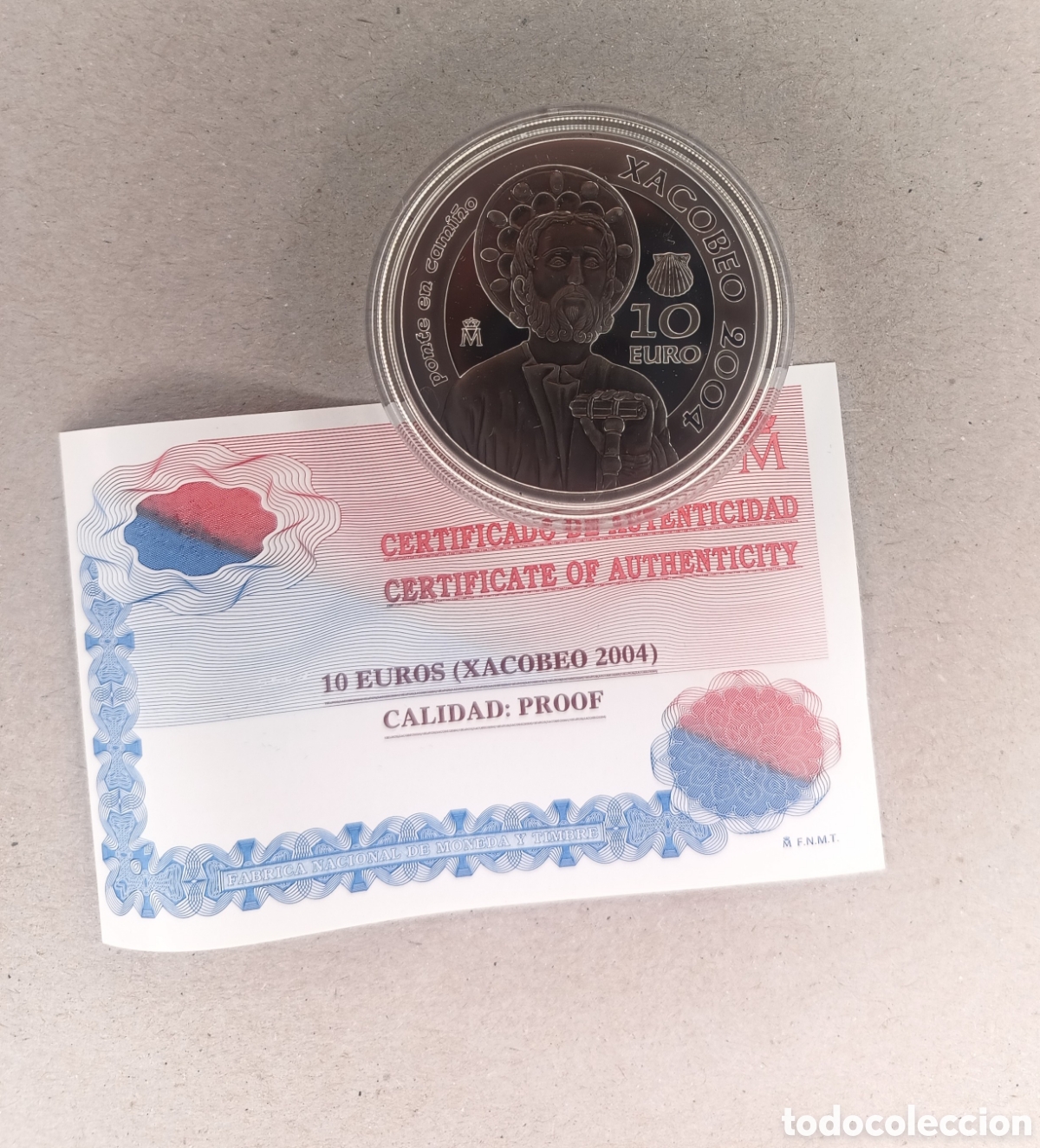 Monedas FNMT: 2004, XACOBEO GALICIA MONEDA DE 10&euro; EN PLATA - Foto 11