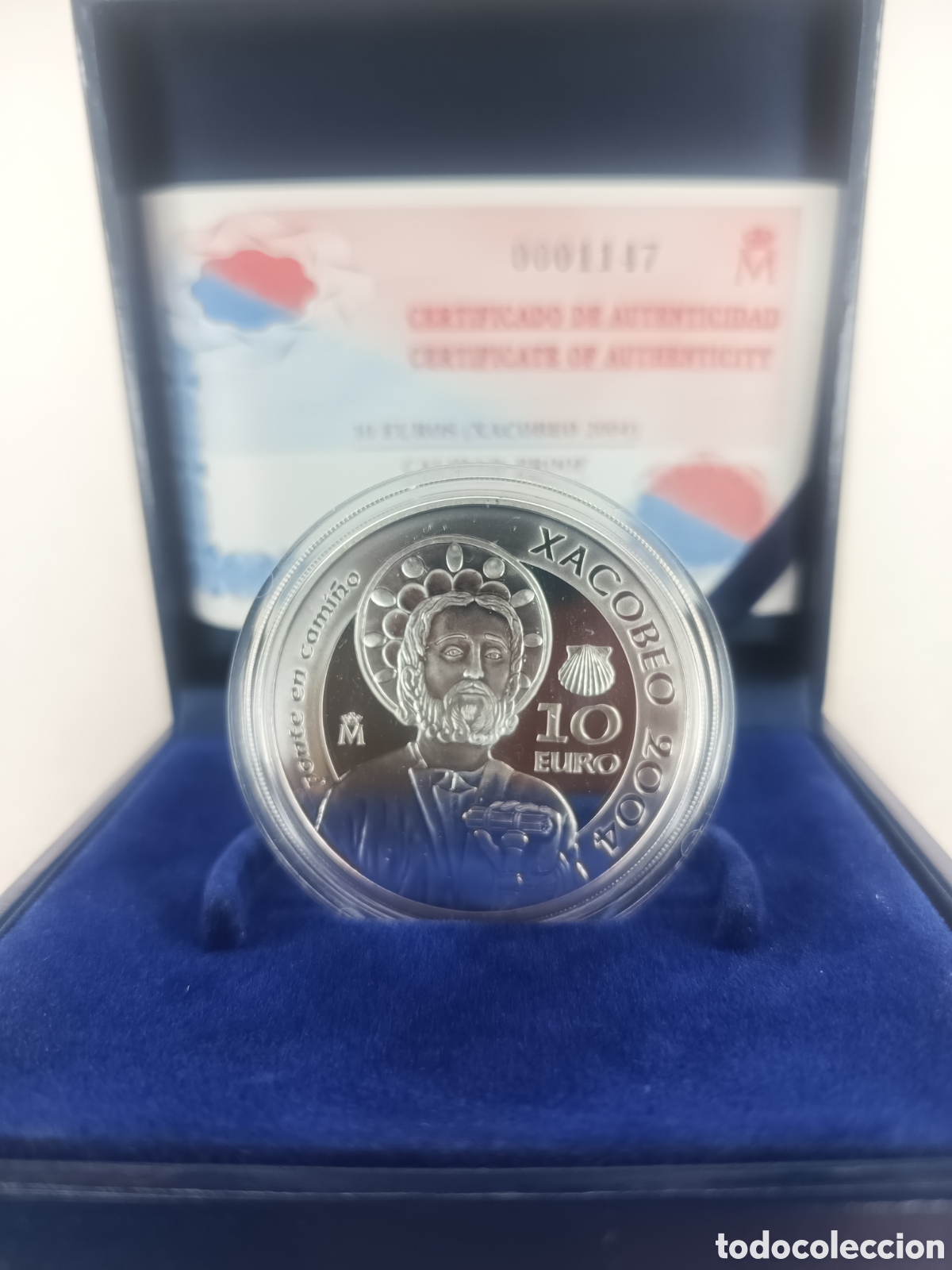 Monedas FNMT: 2004, XACOBEO GALICIA 10&euro; EN PLATA