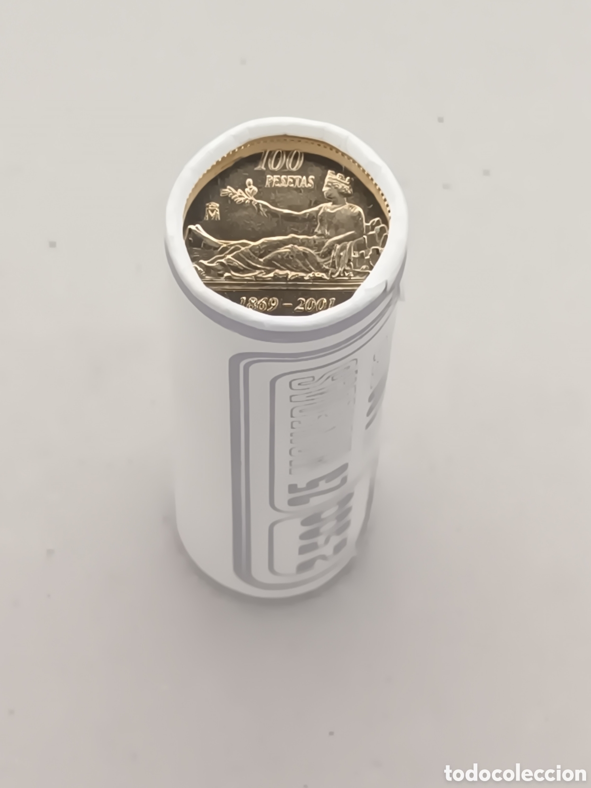Monedas FNMT: 100 PESETAS DE 2001, CARTUCHO DE 25 UNIDADES SIN CIRCULAR