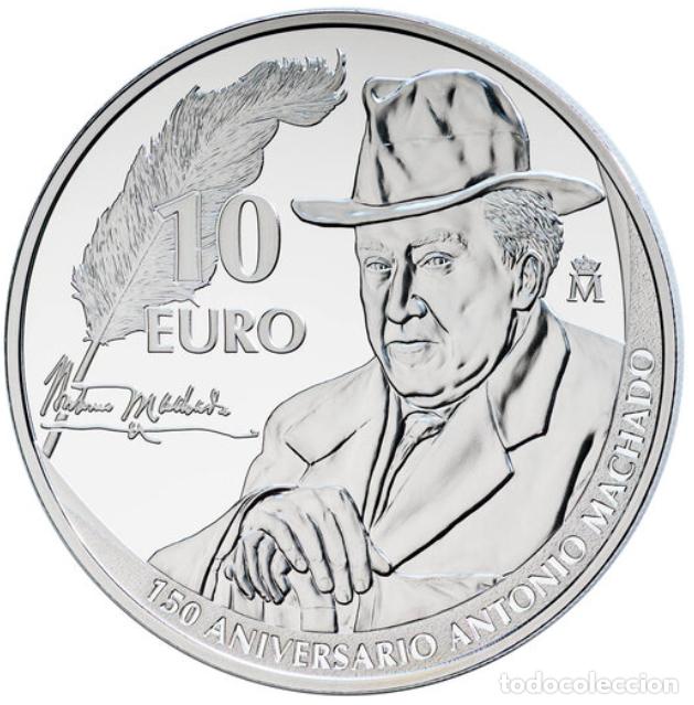 Monedas FNMT: FNMT. 150 ANIV. DE ANTONIO MACHADO - 8 REALES. Plata proof