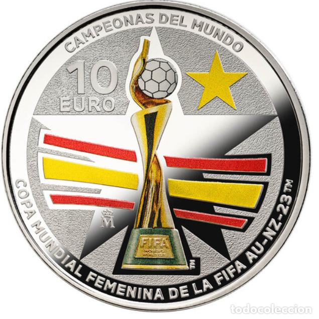 Monedas FNMT: FNMT. CAMPEONAS MUNDIAL FIFA (2023) 8 REALES. Plata Proof