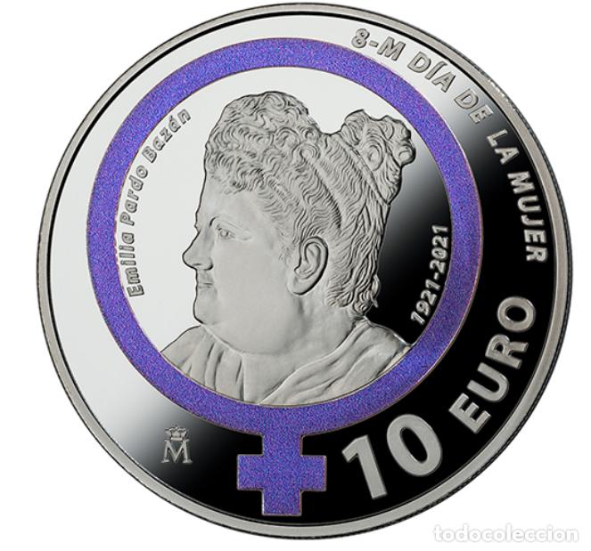 Monedas FNMT: FNMT. EMILIA PARDO BAZ&Aacute;N (2021) 8 REALES. Plata proof