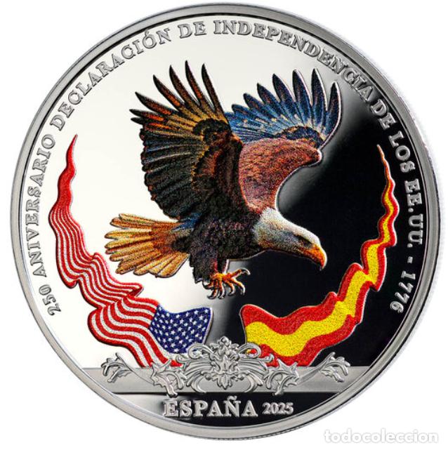 Monedas FNMT: FNMT. 250 ANIV. EEUU - &Aacute;GUILA CALVA 8 REALES. PLATA PROOF