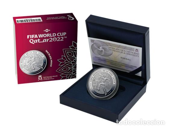 Monedas FNMT: FNMT. FIFA WORLD CUP. QATAR 2022. PLATA PROOF.