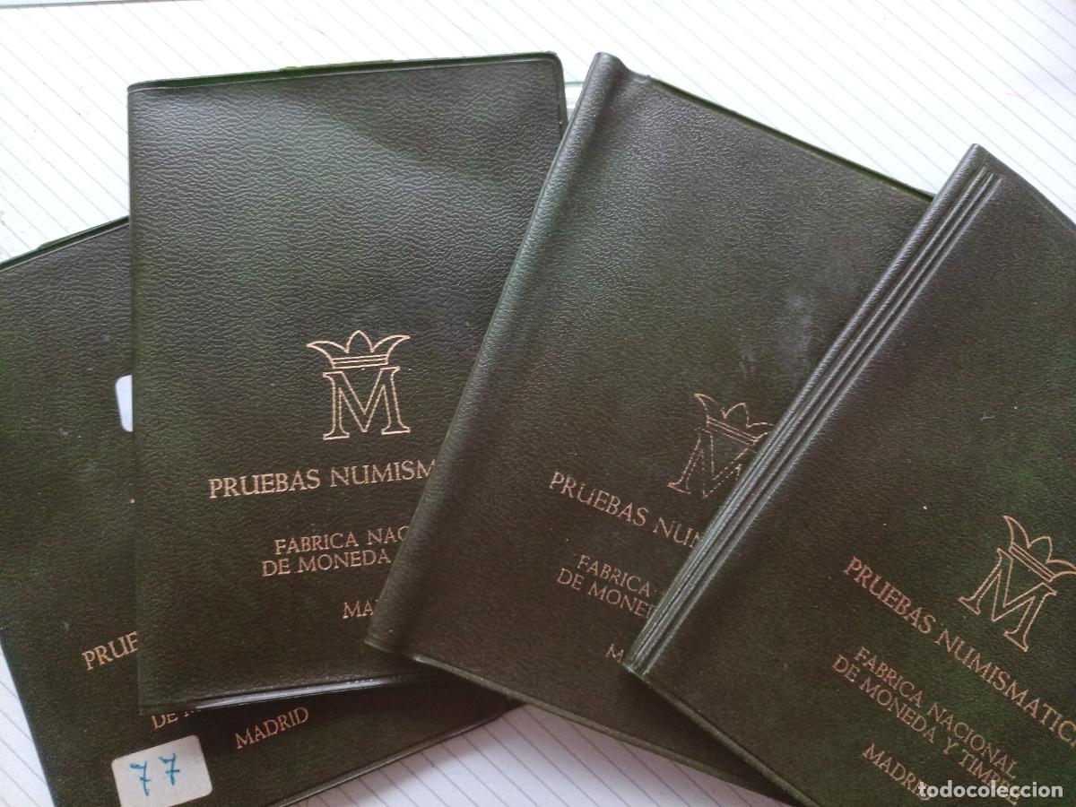 Monedas FNMT: 4 CARTERAS OFICIALES FNMT JUAN CARLOS I 1975 ESTRELLA 77