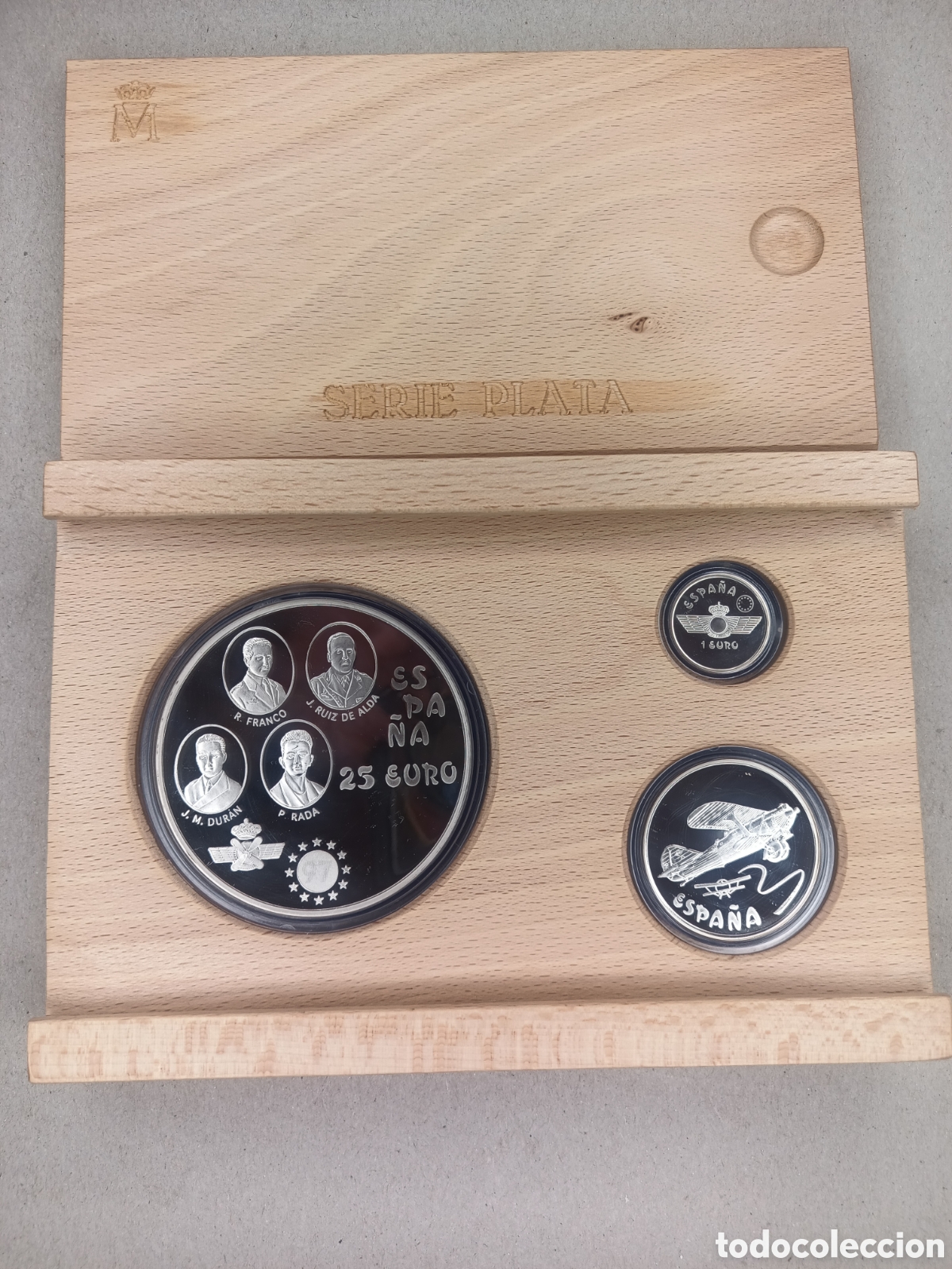 Monedas FNMT: 1997, COLECCI&Oacute;N COMPLETA PLATA EURO, HOMENAJE A LA AVIACI&Oacute;N ESPA&Ntilde;OLA 650