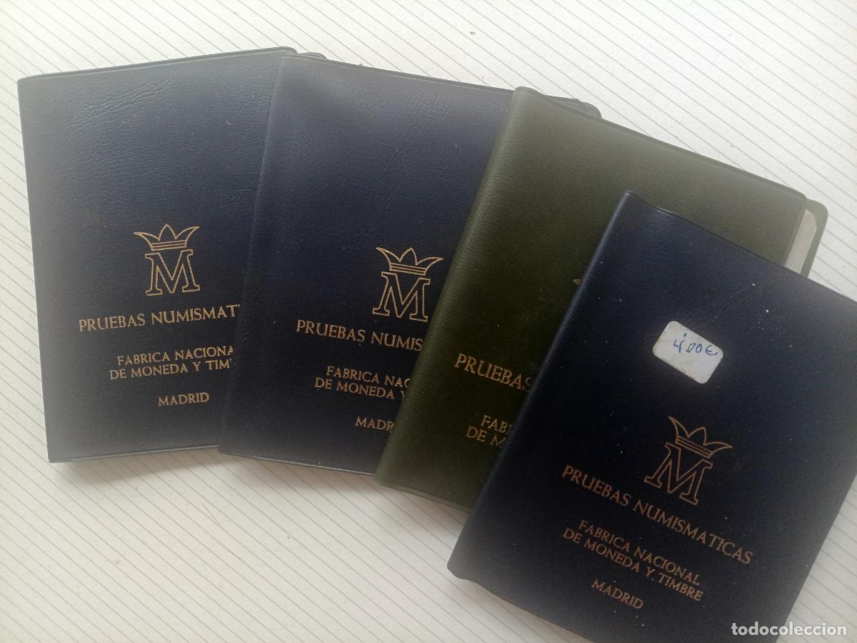 Monedas FNMT: 4 carteras FNMT 1977 y 1979