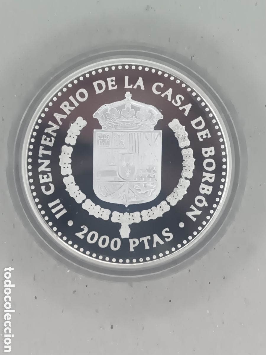 Monedas FNMT: 1997, 1&ordf; SERIE CASA DE BORBONES EN PLATA - Foto 12
