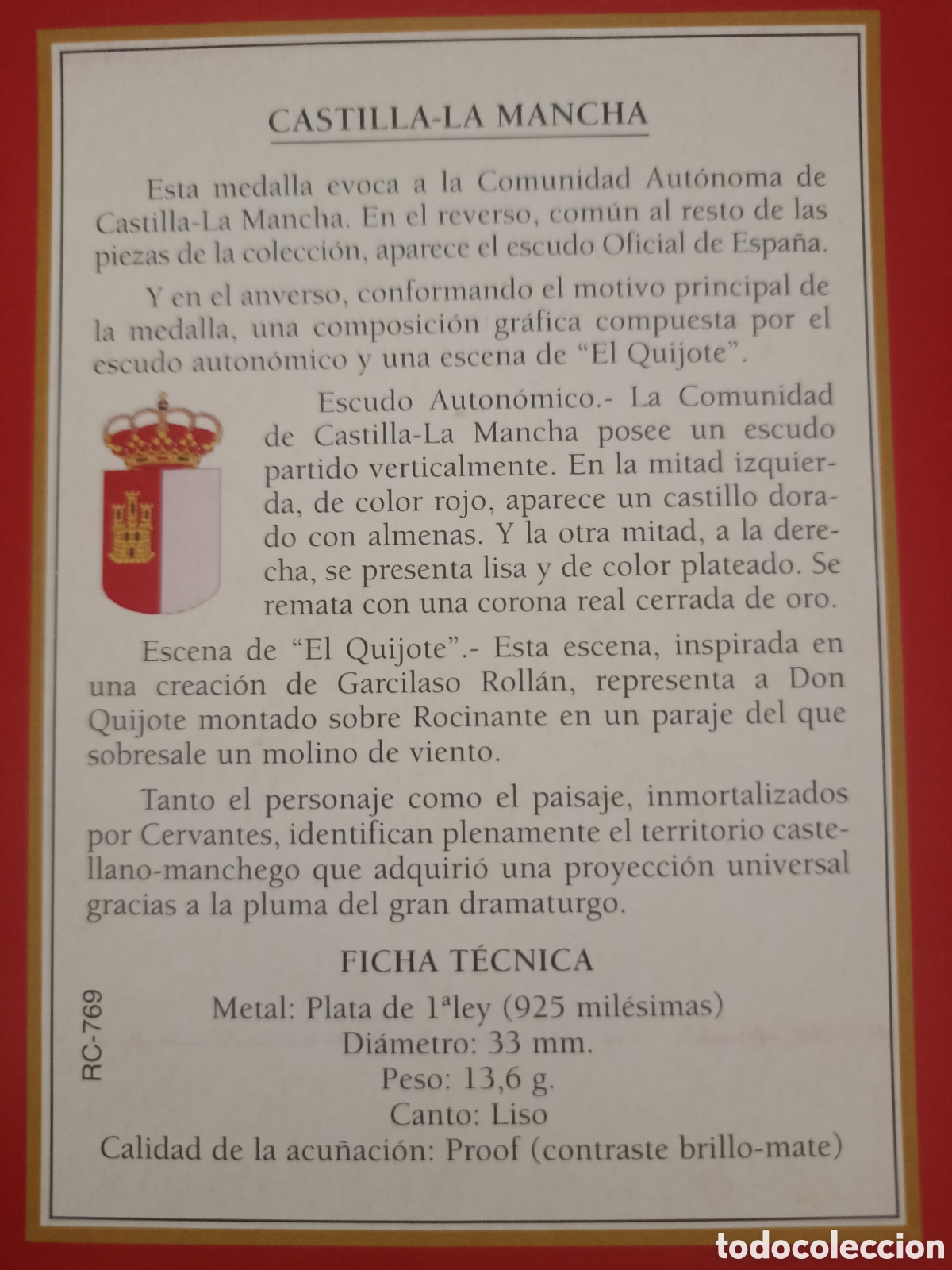 Monedas FNMT: Moneda Castilla la Mancha - Foto 2