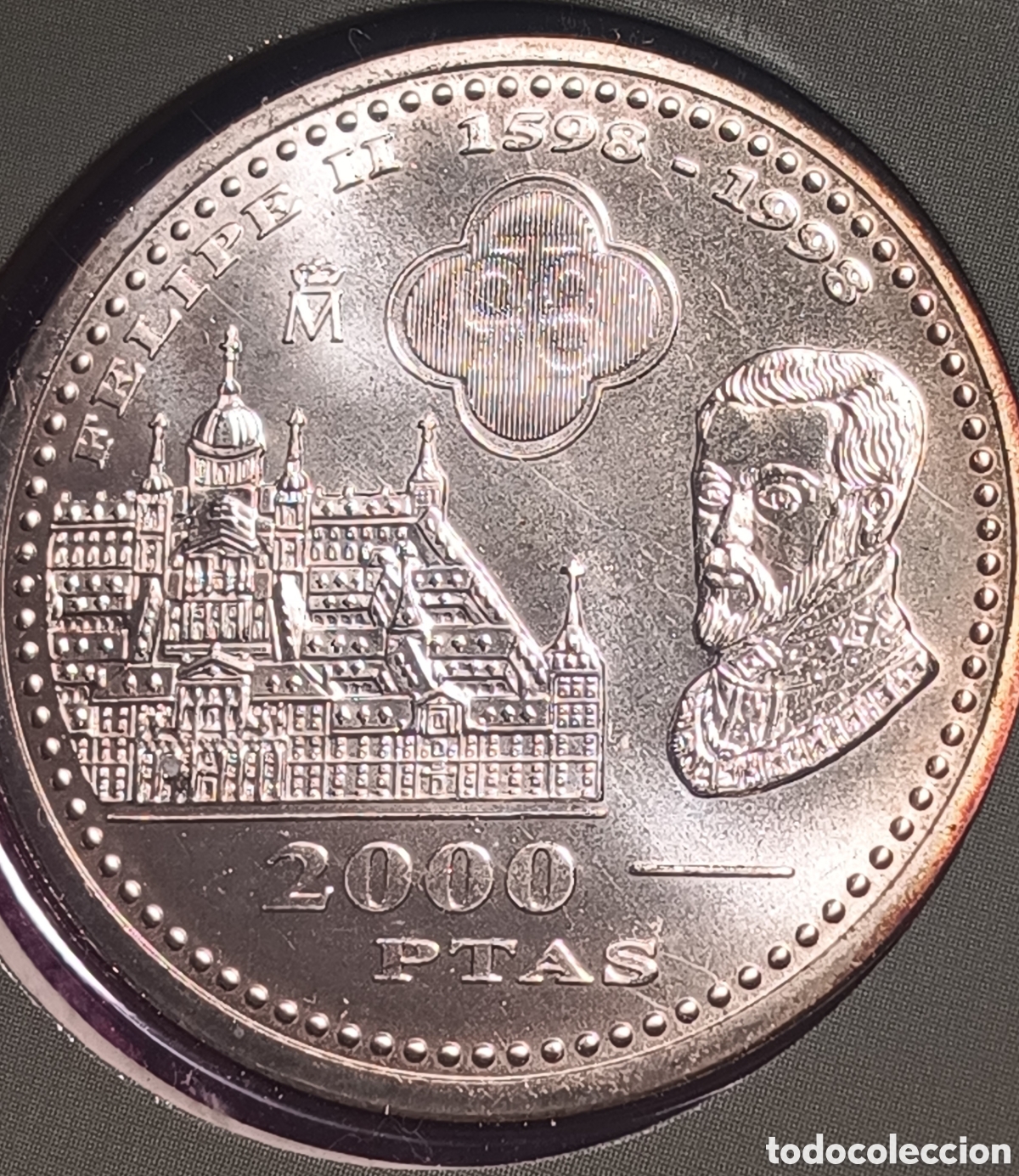Monedas FNMT: 1998, CARTERA FNMT A FELIPE II, MONEDA DE 2000 PESETAS