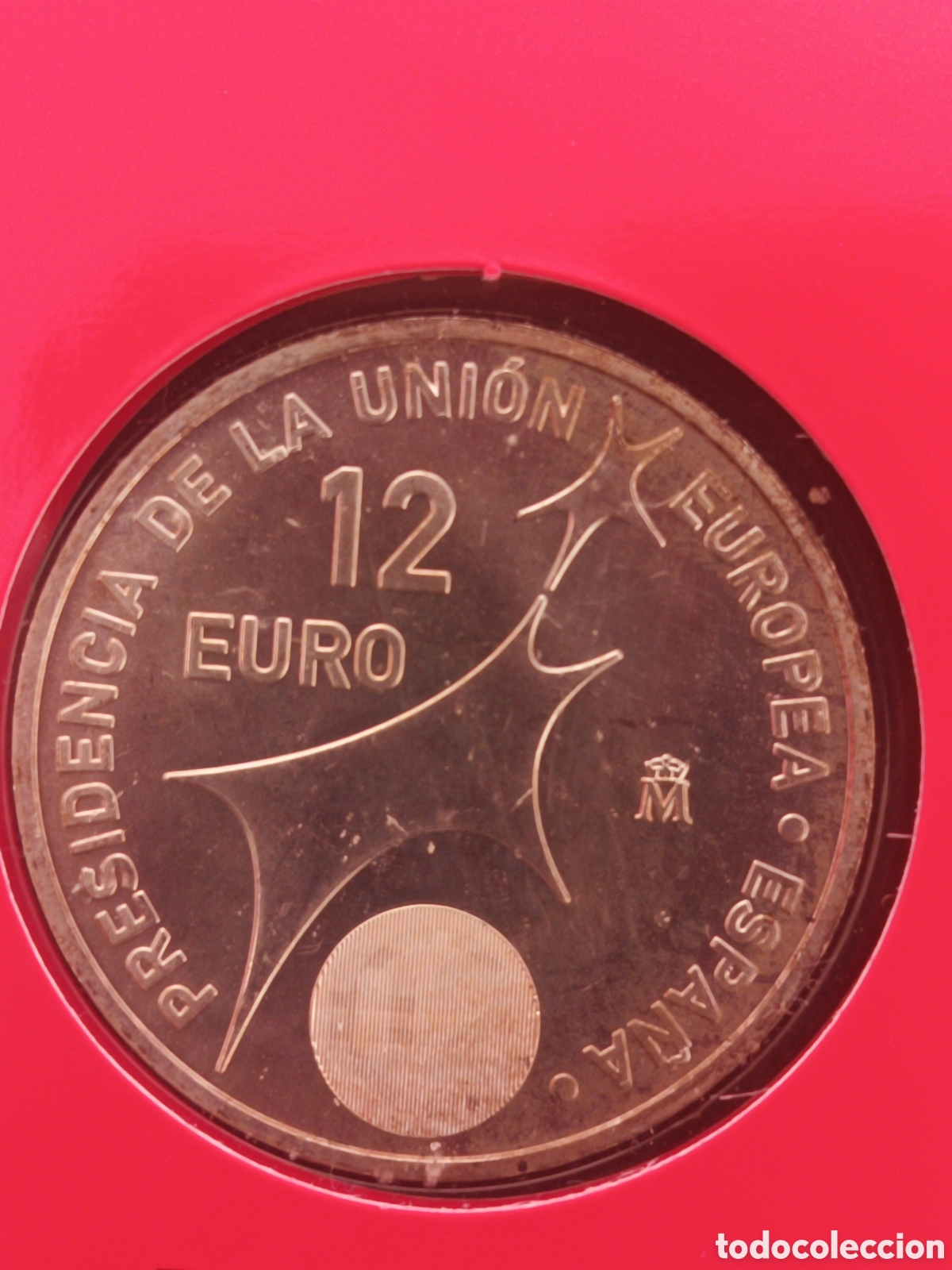 Monedas FNMT: 2002, CARTERA FNMT PRESIDENCIA DE LA UNI&Oacute;N EUROPEA, MONEDA DE 12&euro;.