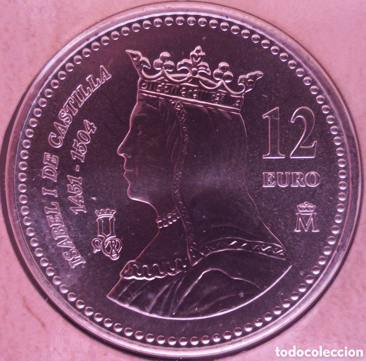 Monedas FNMT: 2004 CARTERA FNMT V CENTENARIO DE ISABEL LA CAT&Oacute;LICA, MUCHAS MONEDA DE 12 EUROS.