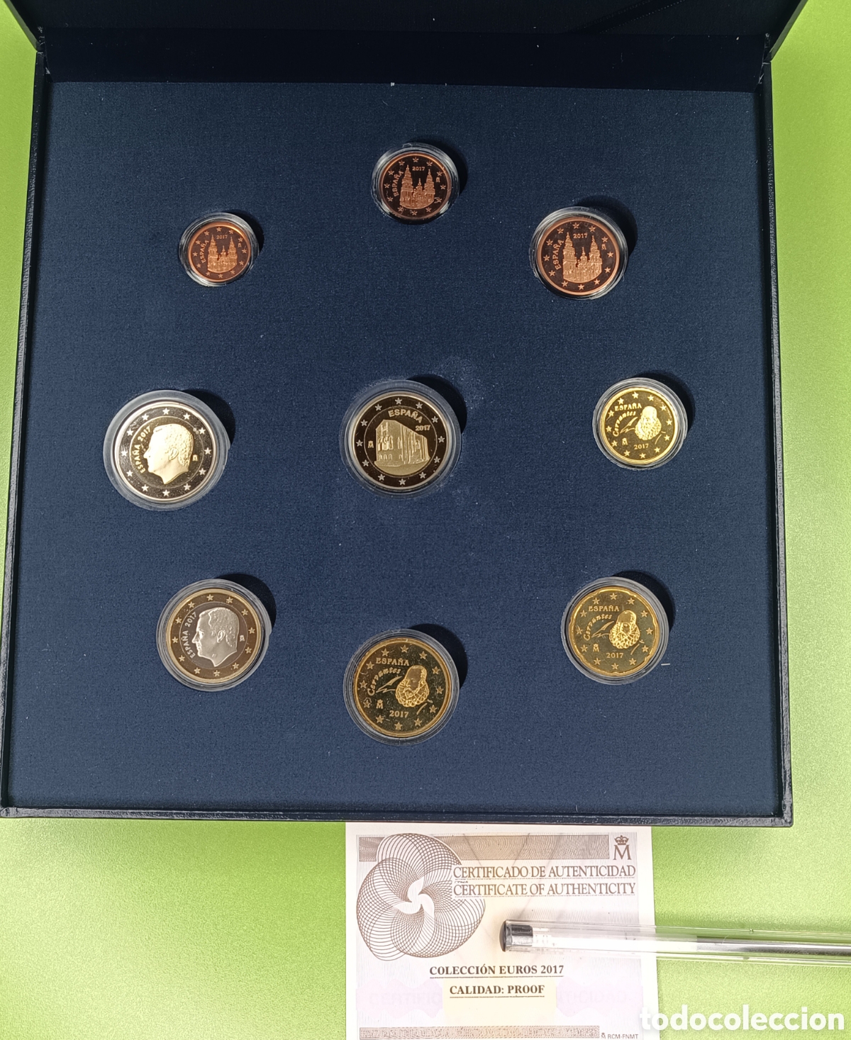 Monedas FNMT: 2017, EUROSET PROOF ESPA&Ntilde;A - Foto 7