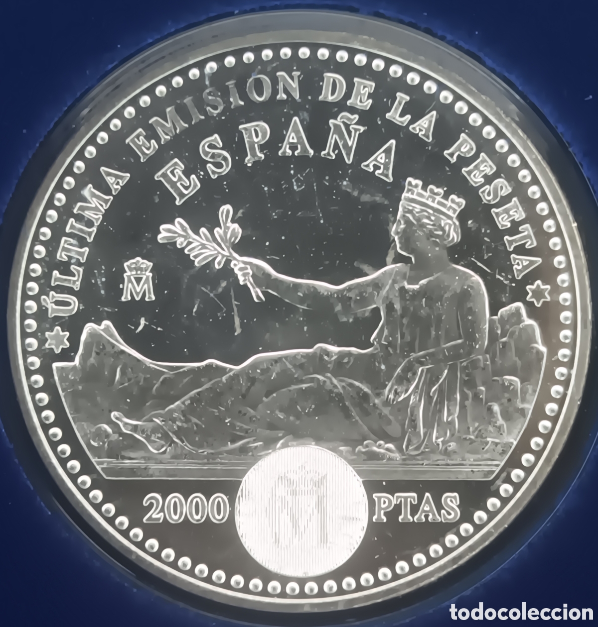 Monedas FNMT: 2001, PACK DE 5 ESTUCHES DE LAS &Uacute;LTIMAS PESETAS EN PLATA. - Foto 8