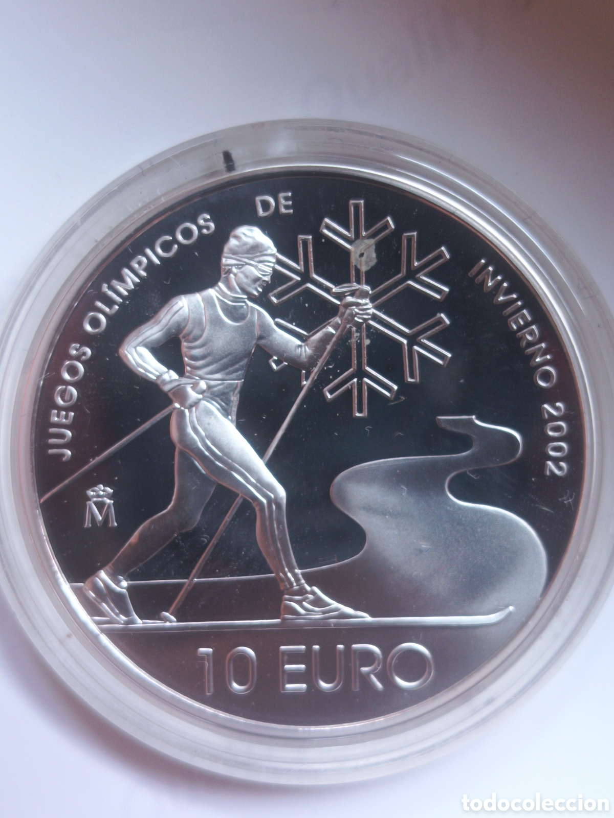 Monedas FNMT: 2002, JUEGOS OL&Iacute;MPICOS DE INVIERNO SALT LAKE CITY, MONEDA DE 10 EUROS.
