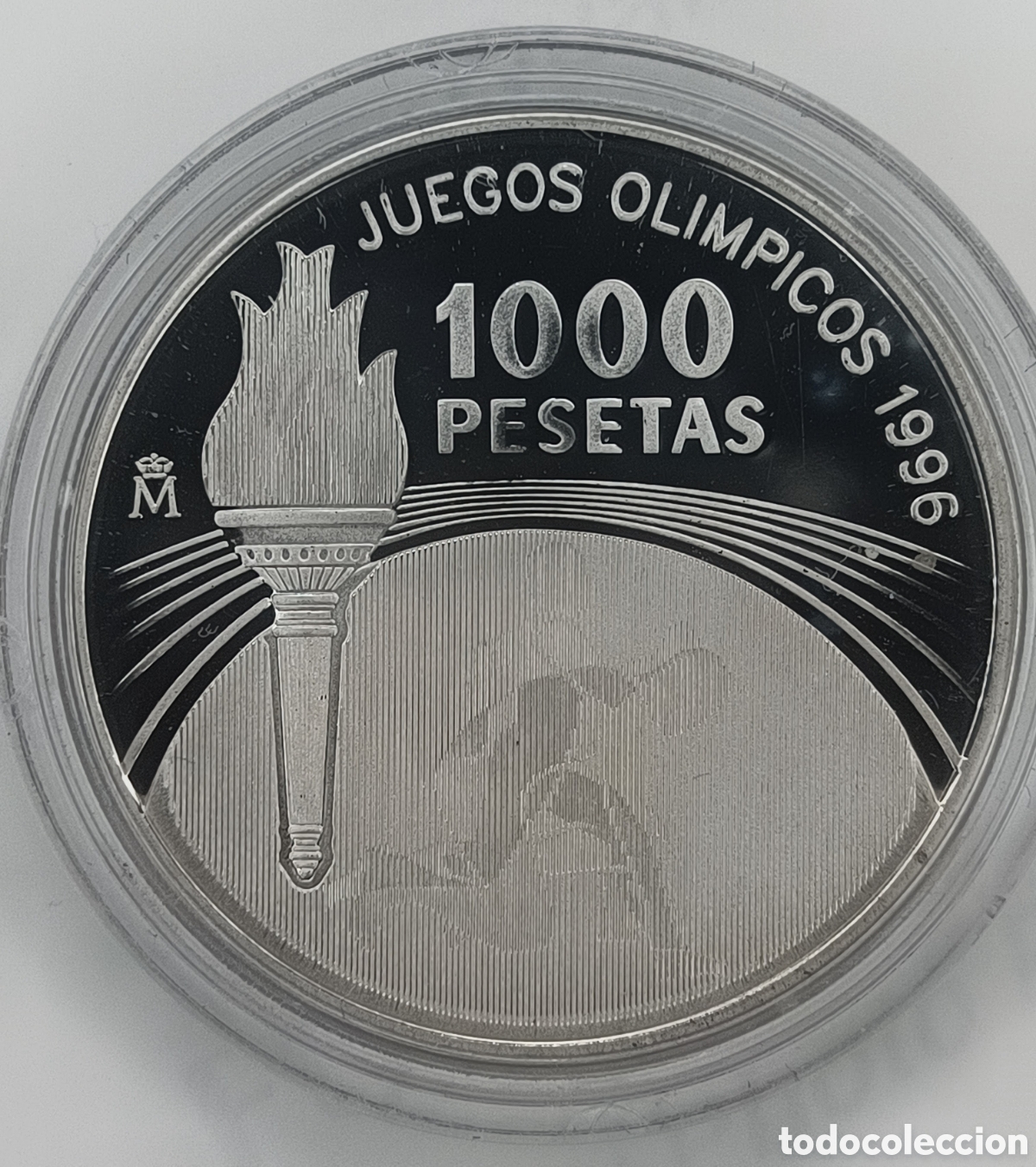 Monedas FNMT: 1995, JUEGOS OL&Iacute;MPICOS 1996 ATLANTA, MONEDA DE 1000 PESETAS.