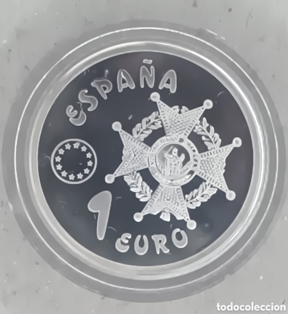 FNMT Coins: 1998, LAUREADA, 1&euro; EN PLATA DE LA COLECCI&Oacute;N HOMENAJE AL EJ&Eacute;RCITO DE TIERRA ESPA&Ntilde;OL