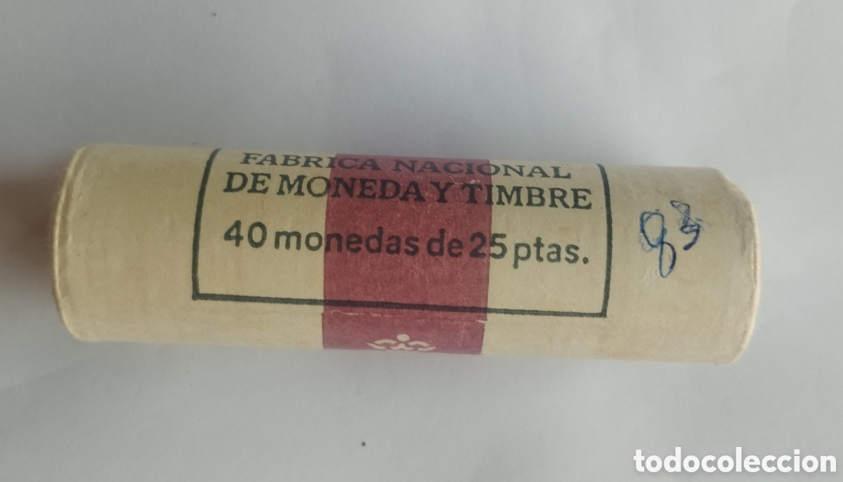 Monnaies FNMT: CARTUCHO DE LA FNMT DE 25 PESETAS JUAN CARLOS I 1983 ( 40 MONEDAS)