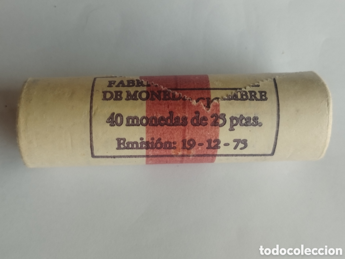 FNMT-M&uuml;nzen: CARTUCHO DE LA FNMT DE 25 PESETAS JUAN CARLOS I 1980 ESTRELLA 82 ( 40 MONEDAS)