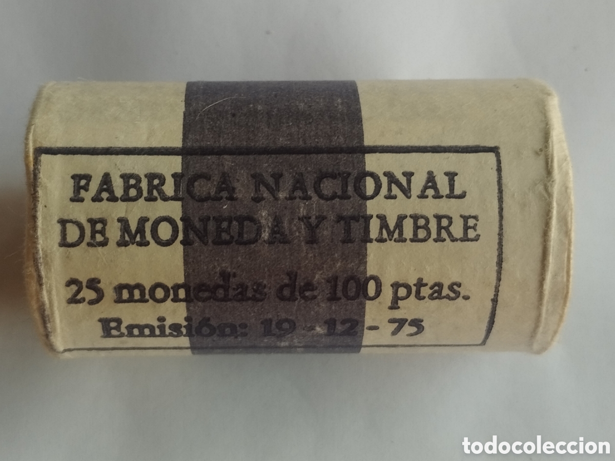 FNMT-M&uuml;nzen: CARTUCHO DE LA FNMT DE 100 PESETAS JUAN CARLOS I 1980 ESTRELLA 80 (25 MONEDAS)