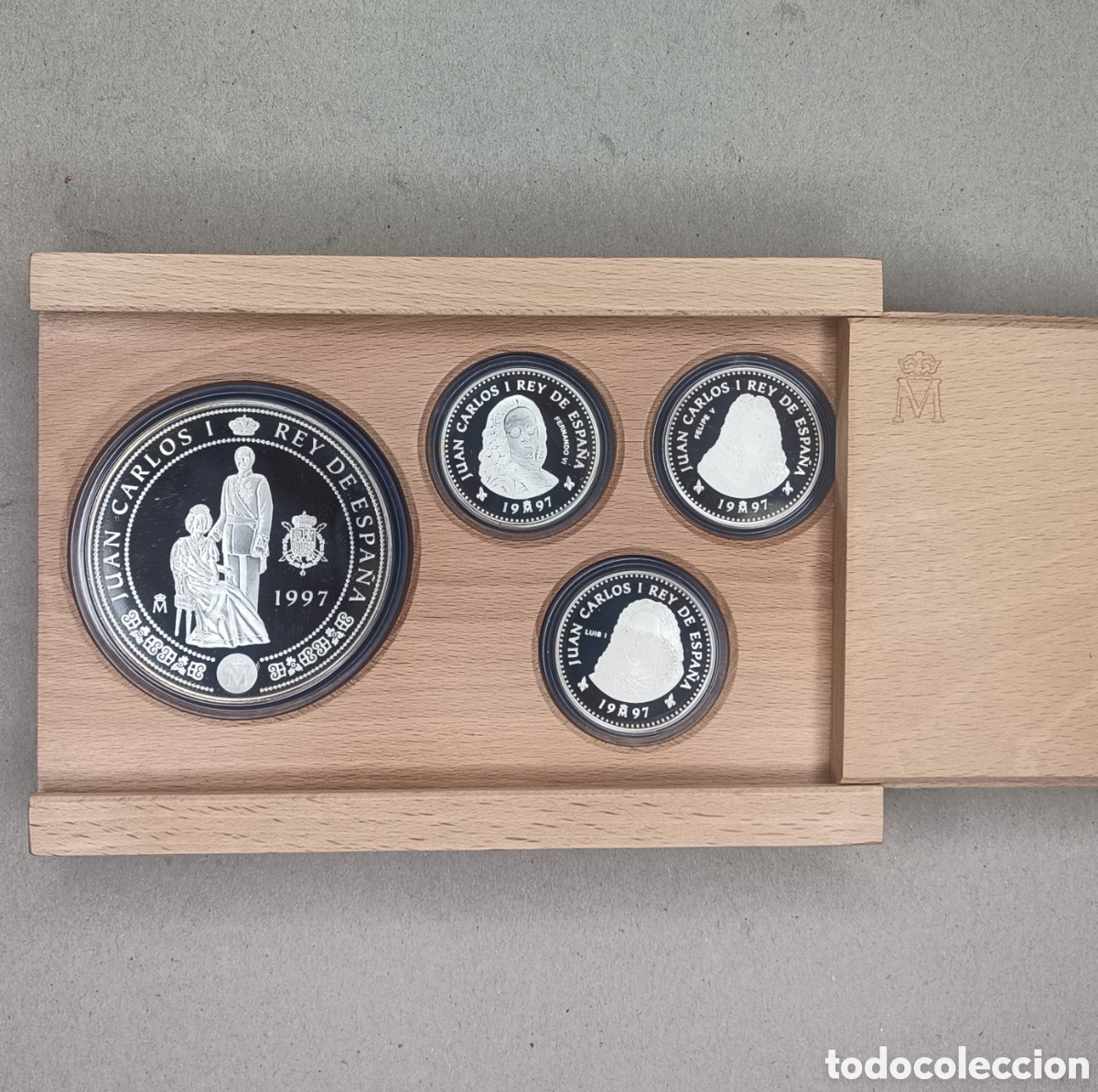 FNMT Coins: 1997, 1&ordf; SERIE CASA DE BORBONES EN PLATA