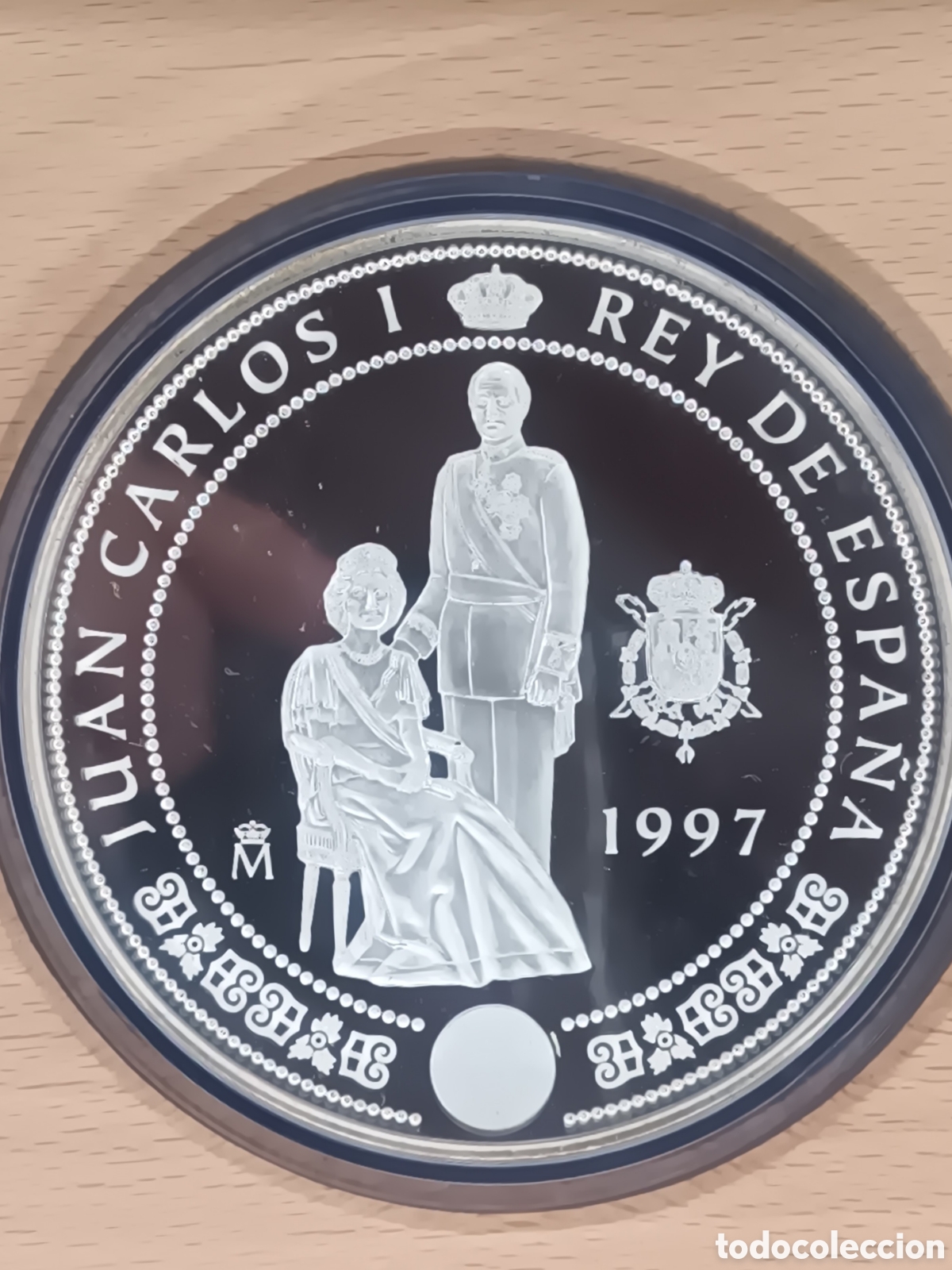 Monedas FNMT: 1997, 1&ordf; SERIE CASA DE BORBONES EN PLATA - Foto 5