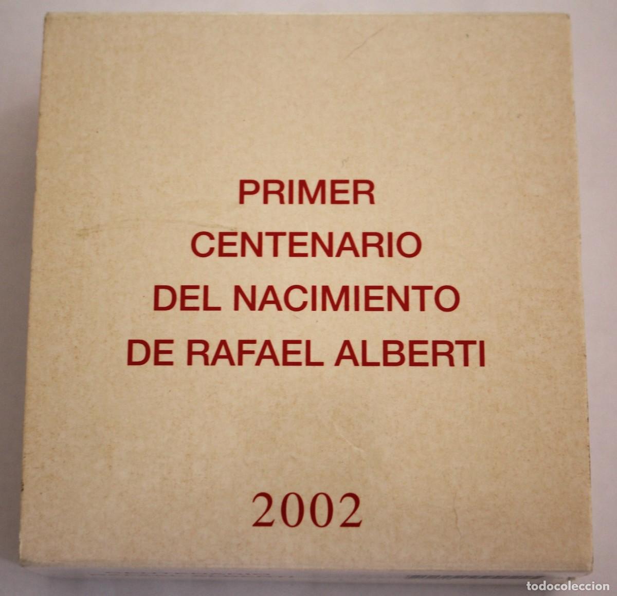 FNMT-M&uuml;nzen: MONEDA DE 10 EUROS PRIMER CENTENARIO DEL NACIMIENTO DE RAFAEL ALBERTI 2002
