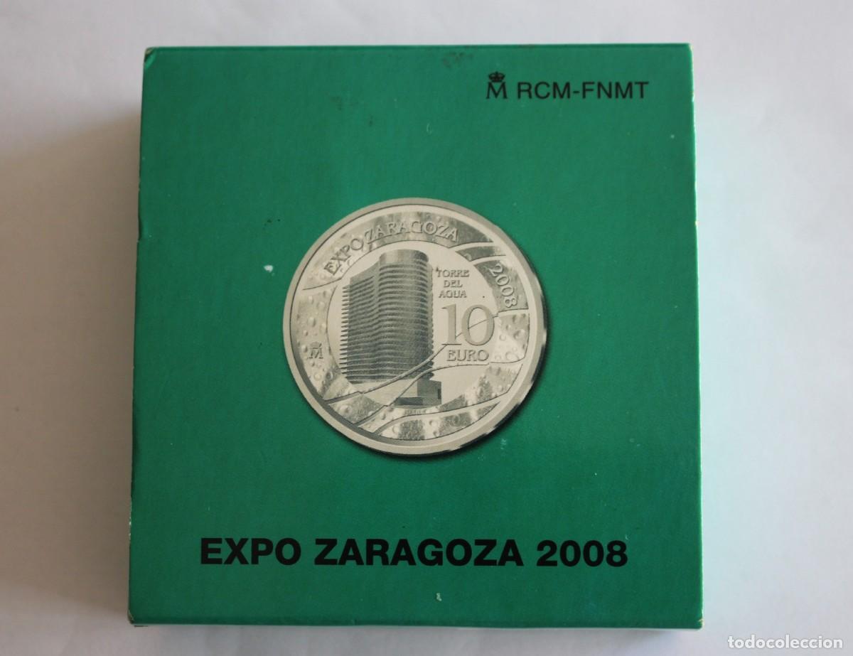 Monedas FNMT: MONEDA DE 10 EUROS EXPO ZARAGOZA 2008