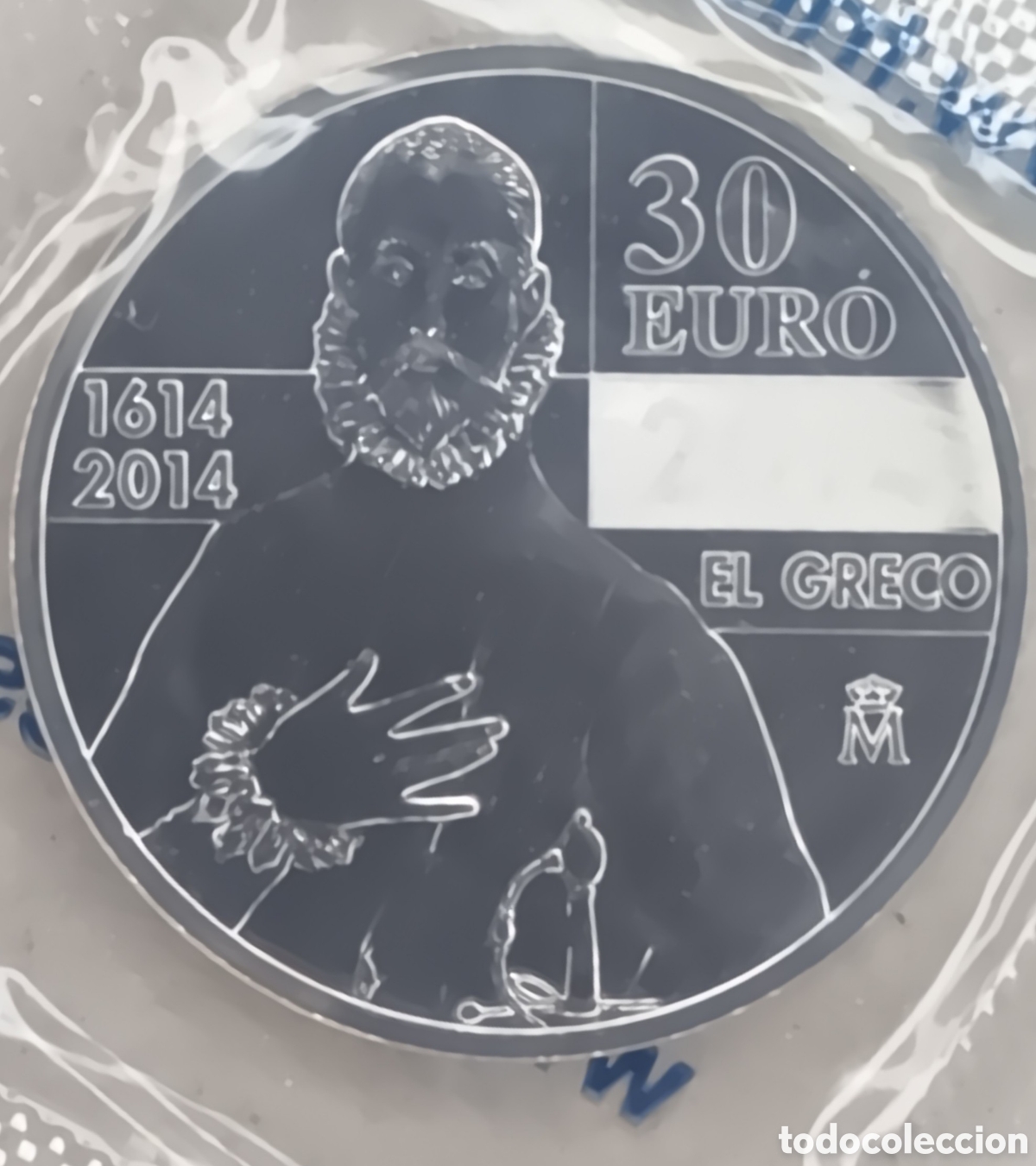 Monedas FNMT: 2014, MONEDA DE 30 EUROS, IV CENTENARIO DE LA MUERTE DE &rdquo;EL GRECO&rdquo;. - Foto 3