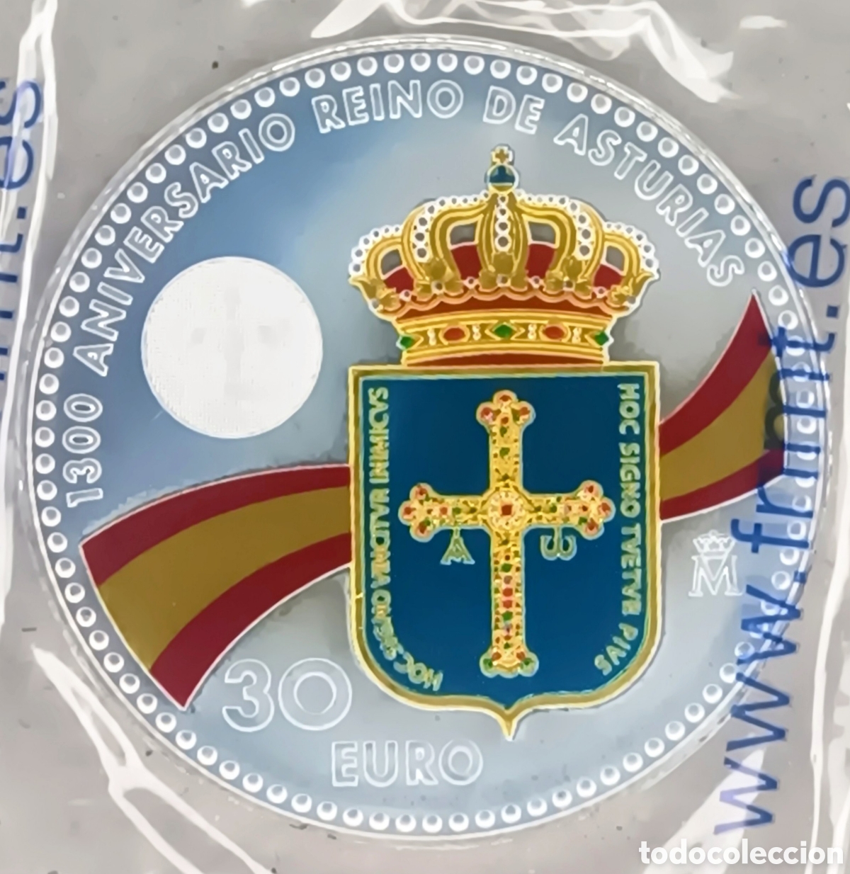 Monedas FNMT: 2018, MONEDA DE 30 EUROS, 1300 ANIVERSARIO DEL REINO DE ASTURIAS.