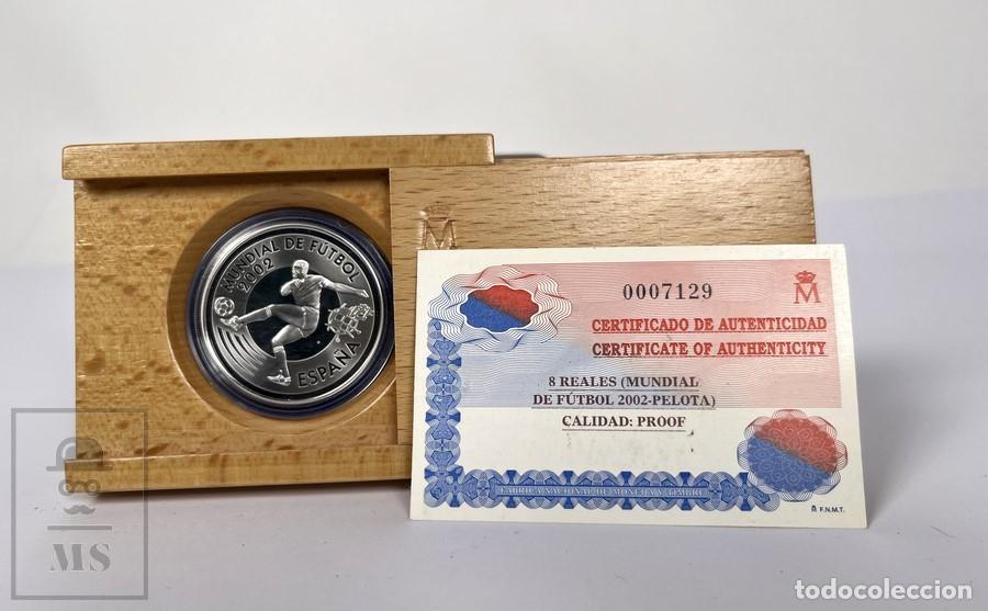 Monedas FNMT: Estuche Moneda 10 Euros FNMT 2002 Proof - Mundial FIFA F&uacute;tbol Jap&oacute;n y Korea - Plata 925 mil.