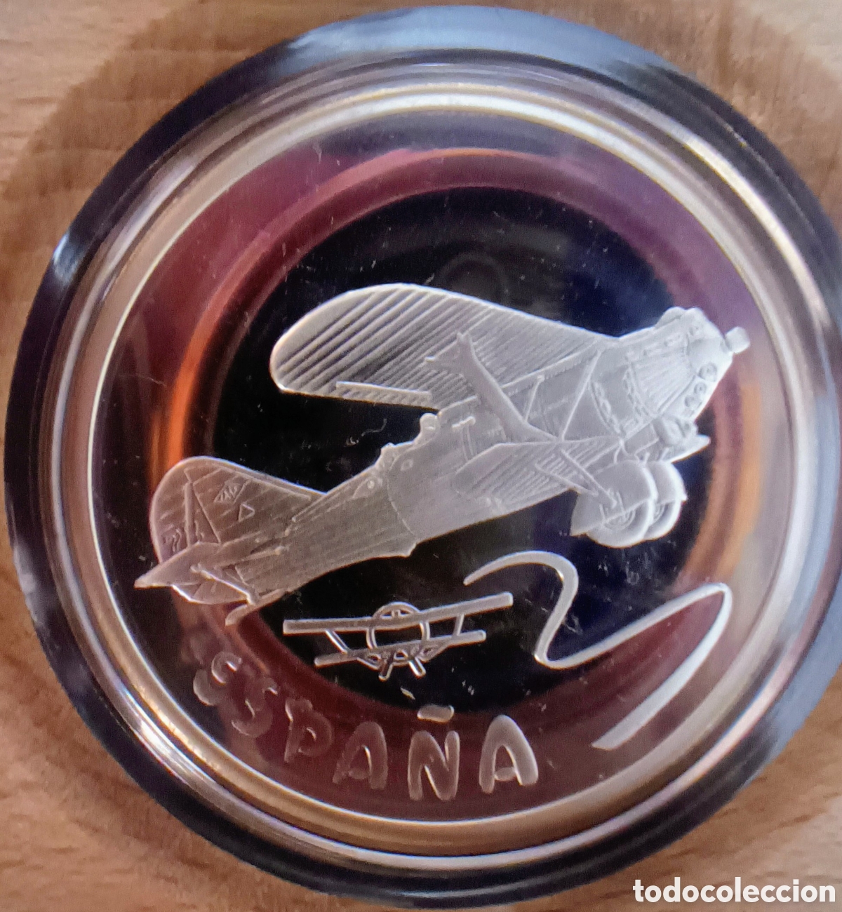 Monedas FNMT: 1997, NIUEPORT, MONEDA DE 5 EUROS DE LA COLECCI&Oacute;N HOMENAJE A LA AVIACI&Oacute;N ESPA&Ntilde;OLA.